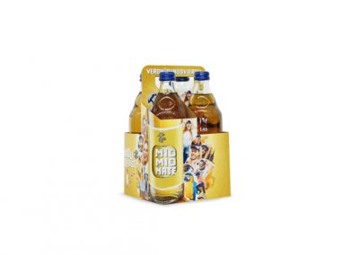 4-bottle carrier printed in offset printing